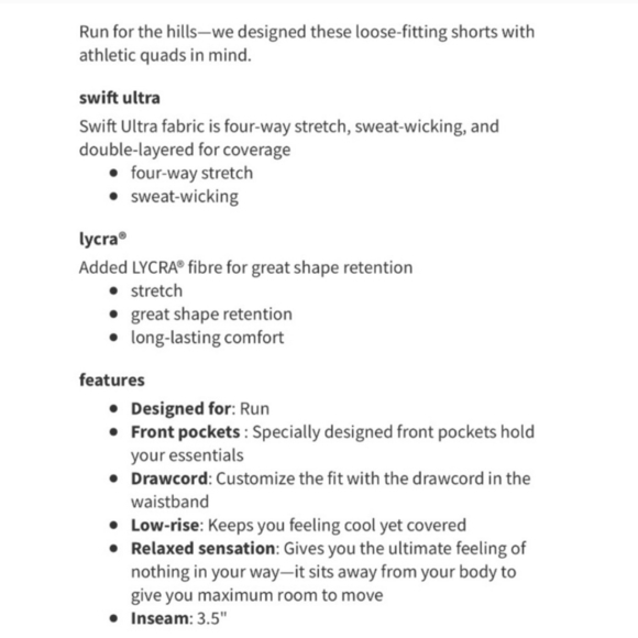 LULULEMON Mind Over Miles Short - Picture 4 of 13